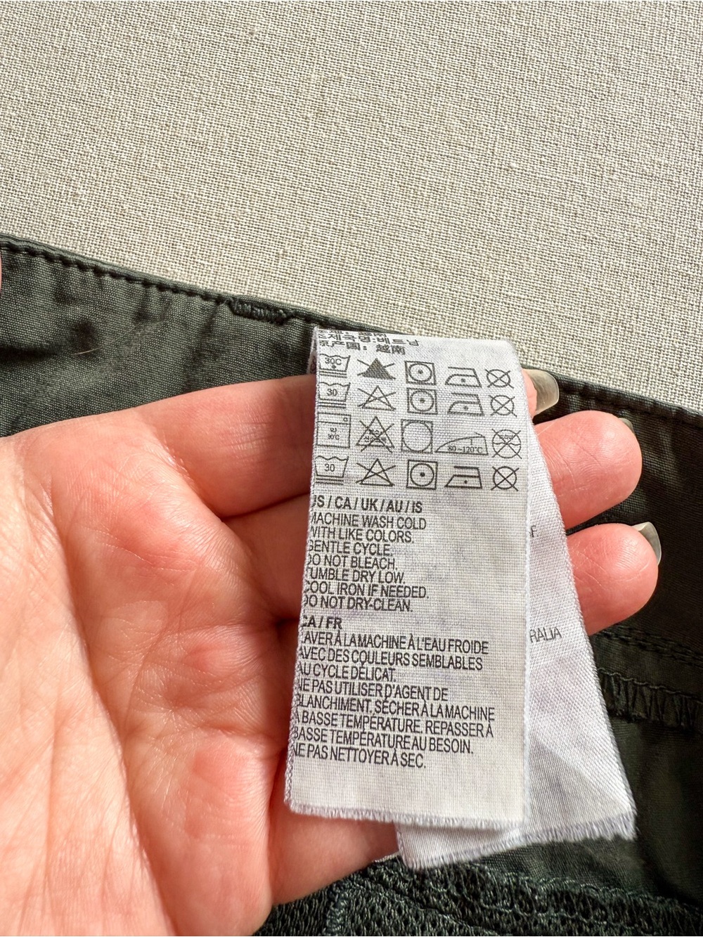 Kirkland Lightweight Green Utility Pant Size 4 - Picture 7 of 8